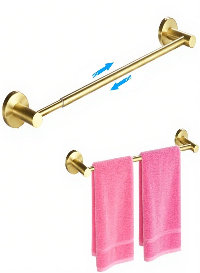 YIHAOSSING Towel Racks for Bathroom,Adjustable Single Towel Bar(16inch-25.5inch) Sturdy and Rustproof Towel Bar Wall Mounted for Bathroom Kitchen Washroom (A-Gold) - Image 1